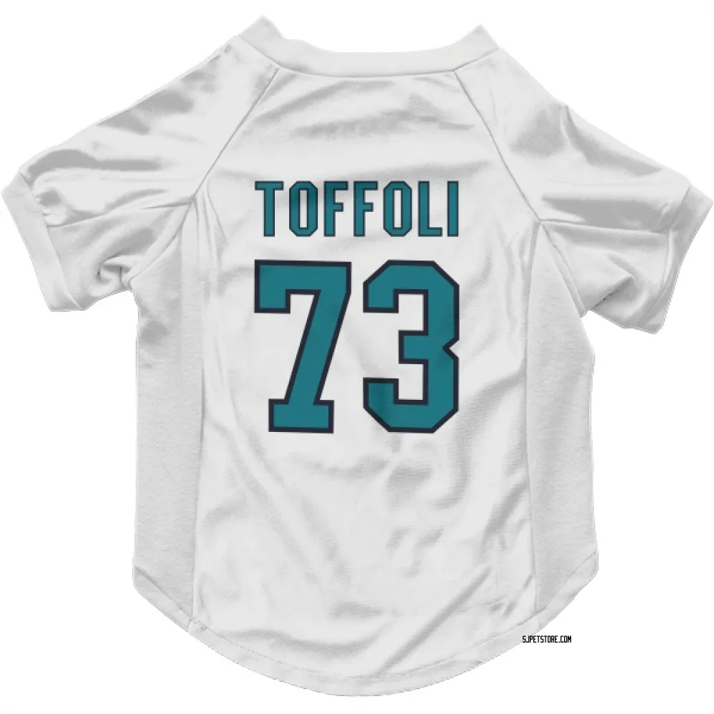 San Jose Sharks Tyler Toffoli White Pet Jersey for Dog & Cat