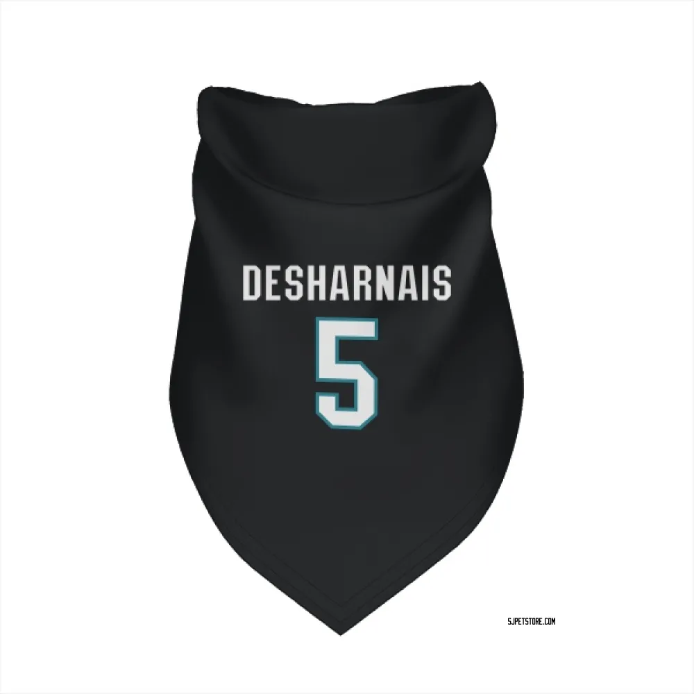 San Jose Sharks Vincent Desharnais Black Pet Bandana for Dog & Cat