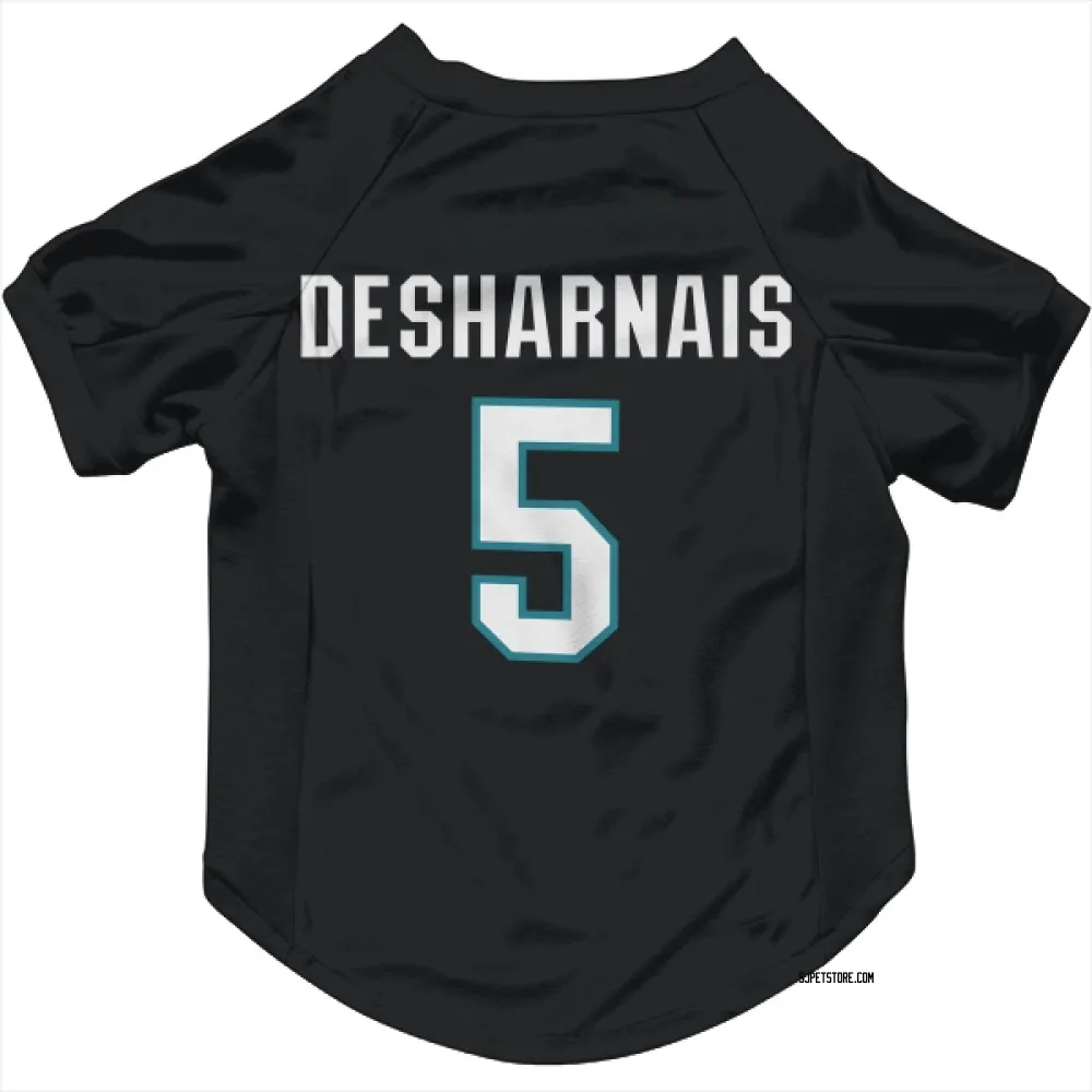 San Jose Sharks Vincent Desharnais Black Pet Jersey for Dog & Cat