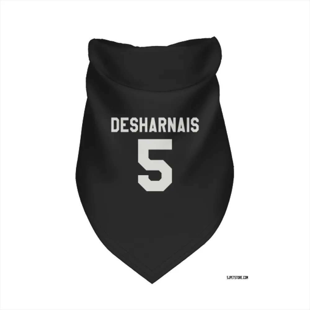 San Jose Sharks Vincent Desharnais Black White Pet Bandana for Dog & Cat