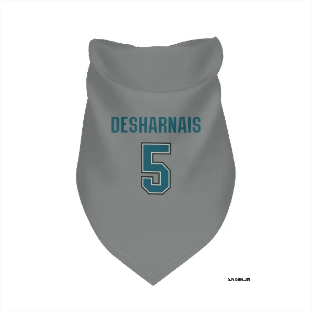 San Jose Sharks Vincent Desharnais Gray Pet Bandana for Dog & Cat