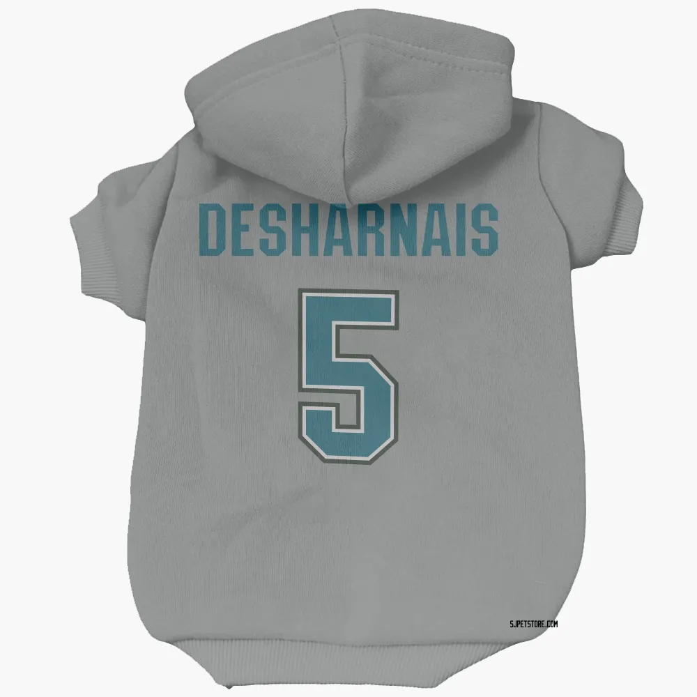 San Jose Sharks Vincent Desharnais Gray Pet Hoodie for Dog & Cat