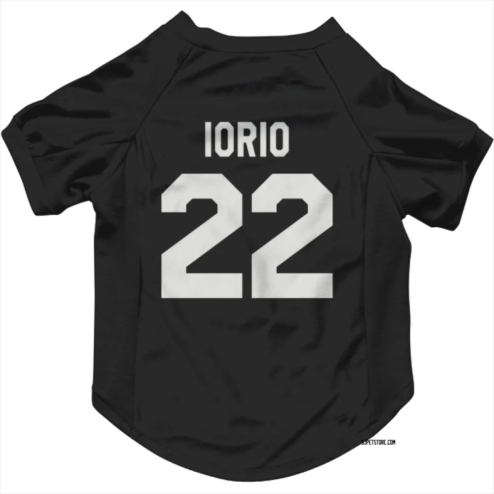 San Jose Sharks Vincent Iorio Black White Pet Jersey for Dog & Cat