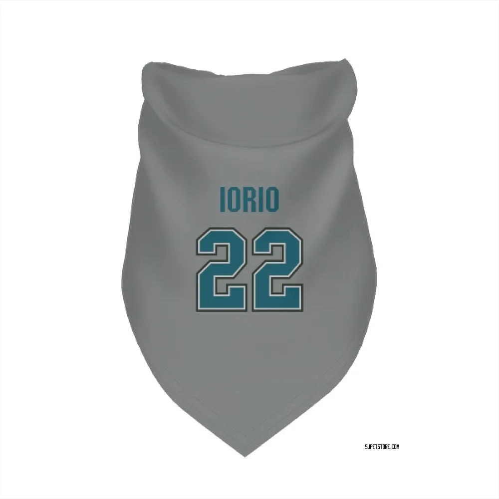San Jose Sharks Vincent Iorio Gray Pet Bandana for Dog & Cat