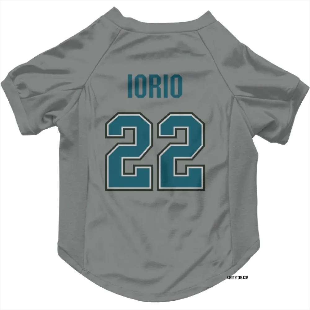 San Jose Sharks Vincent Iorio Gray Pet Jersey for Dog & Cat
