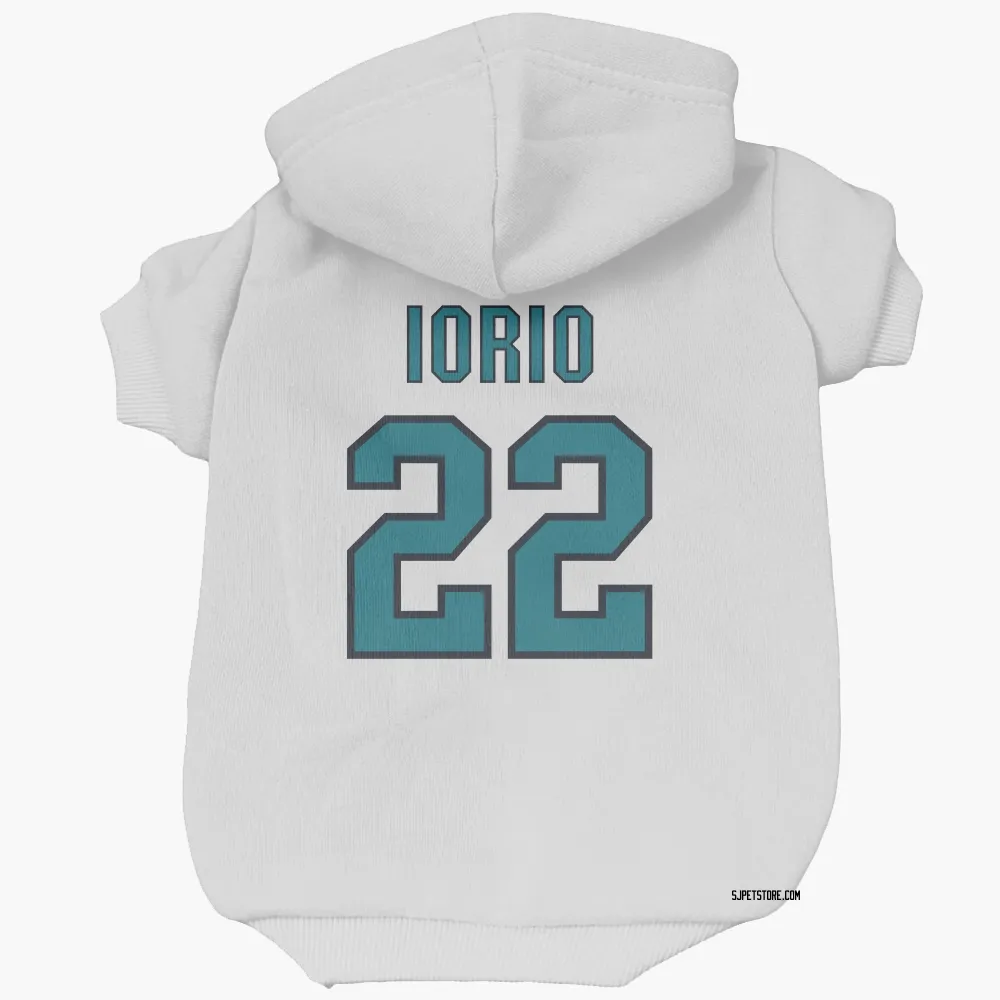 San Jose Sharks Vincent Iorio White Pet Hoodie for Dog & Cat