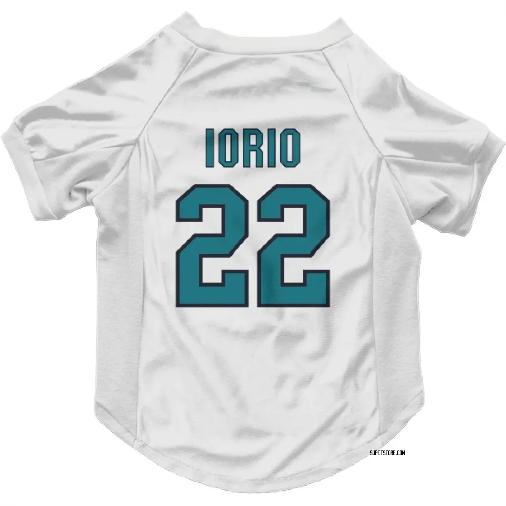 San Jose Sharks Vincent Iorio White Pet Jersey for Dog & Cat