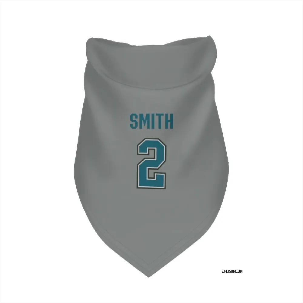 San Jose Sharks Will Smith Gray Pet Bandana for Dog & Cat