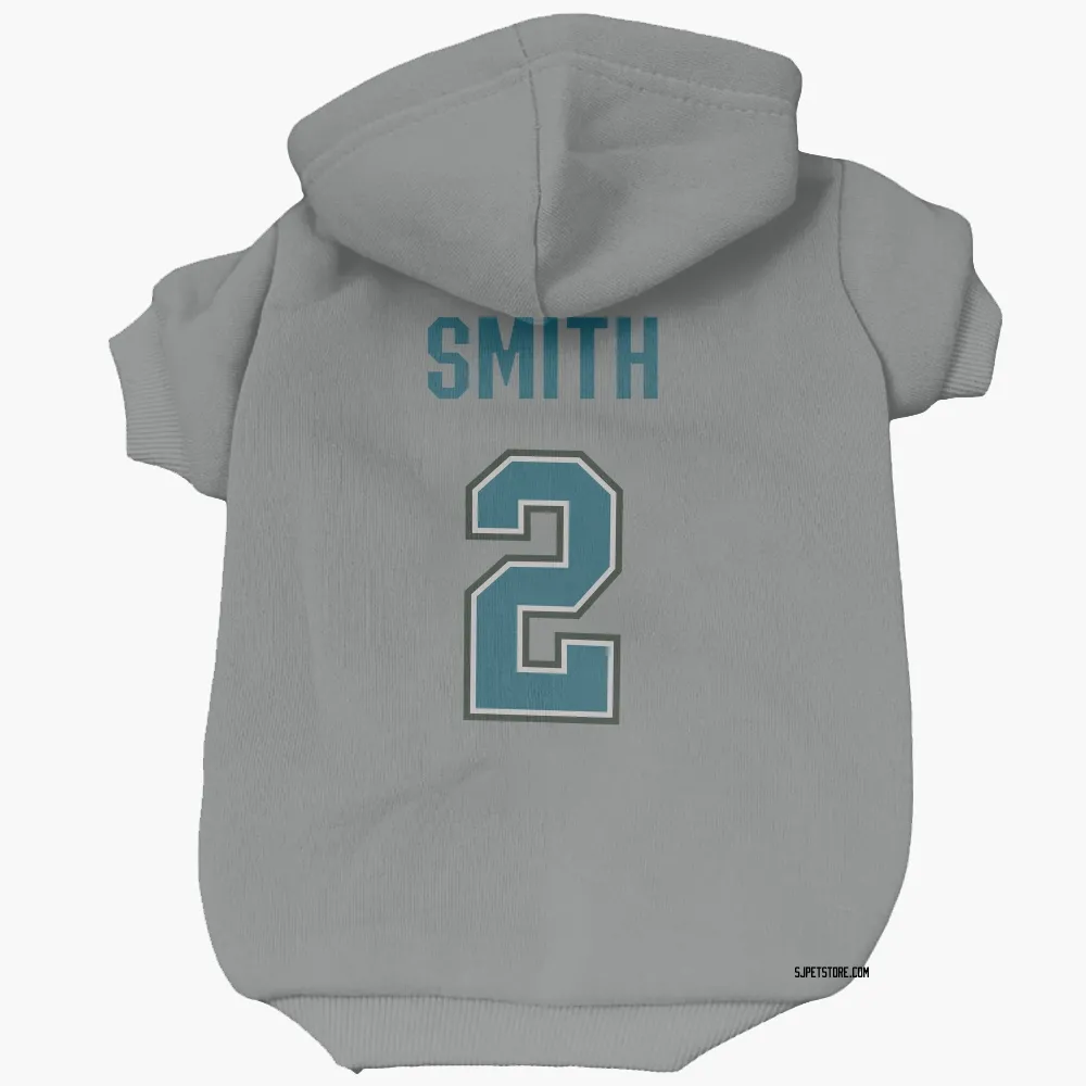 San Jose Sharks Will Smith Gray Pet Hoodie for Dog & Cat