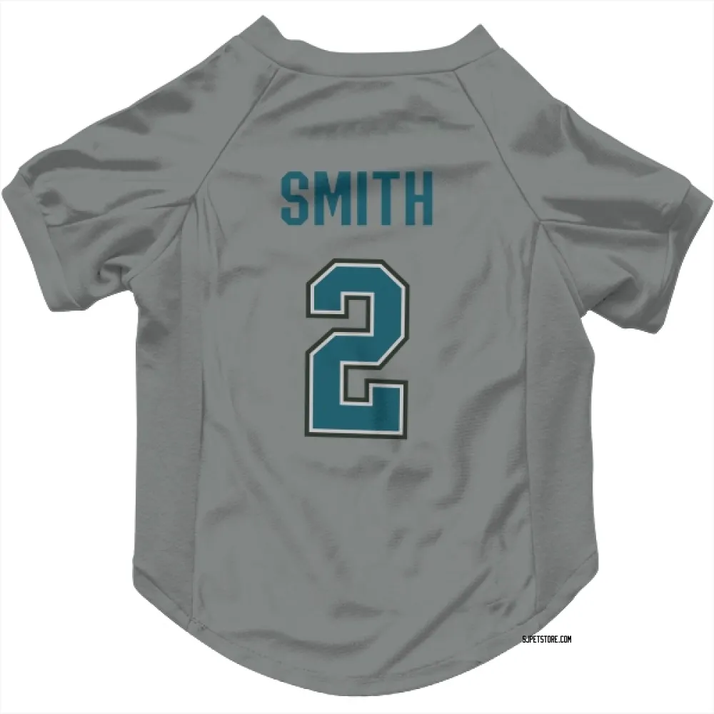 San Jose Sharks Will Smith Gray Pet Jersey for Dog & Cat