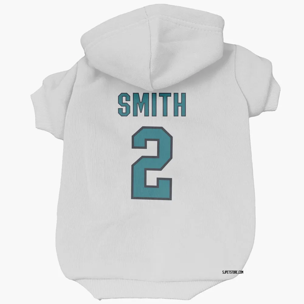San Jose Sharks Will Smith White Pet Hoodie for Dog & Cat