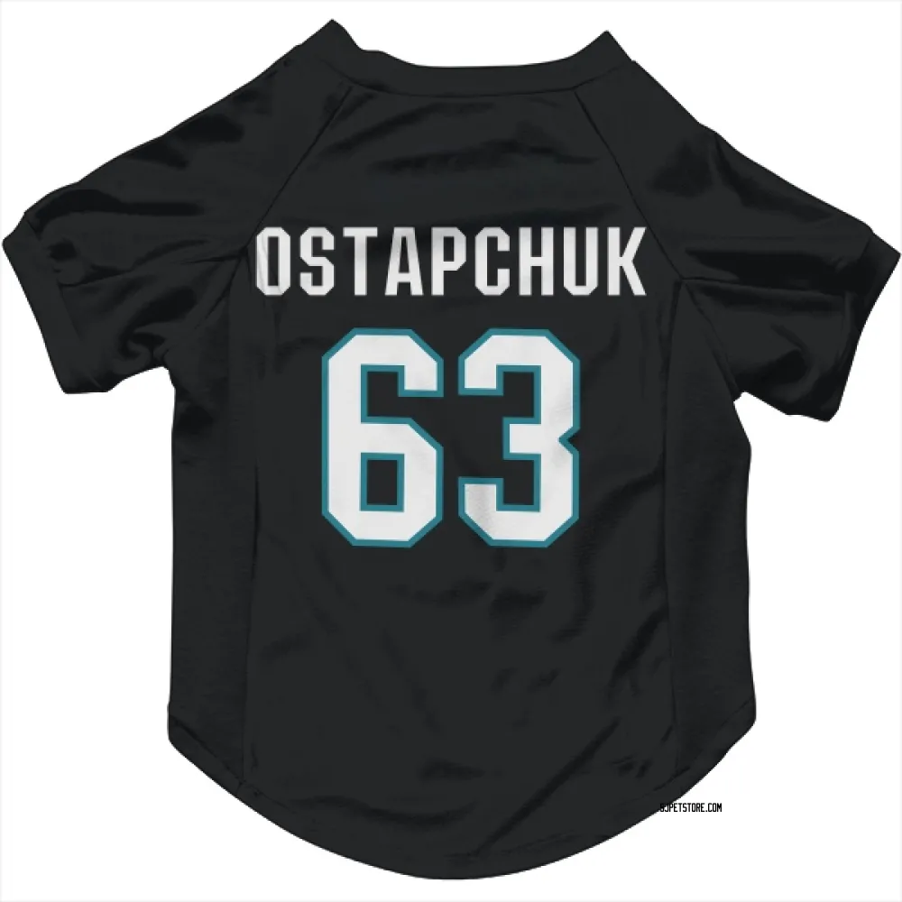 San Jose Sharks Zack Ostapchuk Black Pet Jersey for Dog & Cat